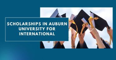 Auburn University Scholarships For International Students